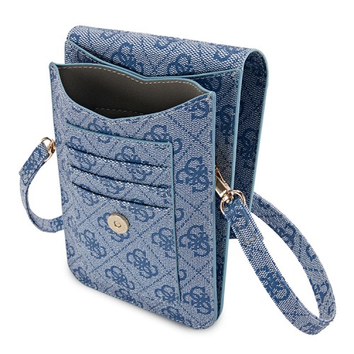 Сумка Guess Wallet Bag 4G Big metal logo для смартфонов, синяя