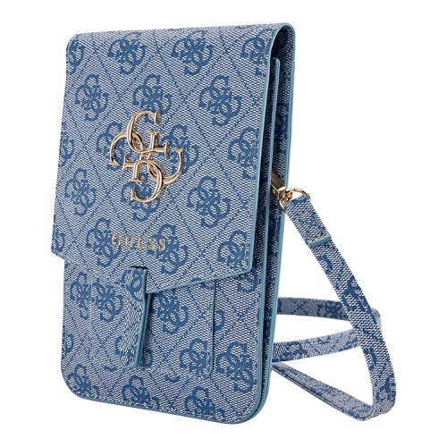 Сумка Guess Wallet Bag 4G Big metal logo для смартфонов, синяя
