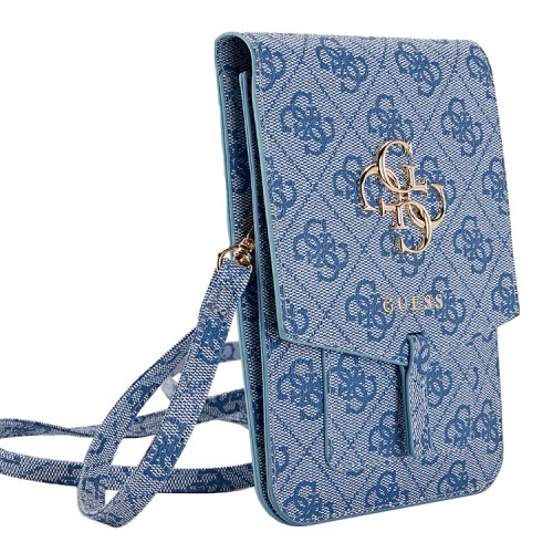 Сумка Guess Wallet Bag 4G Big metal logo для смартфонов, синяя