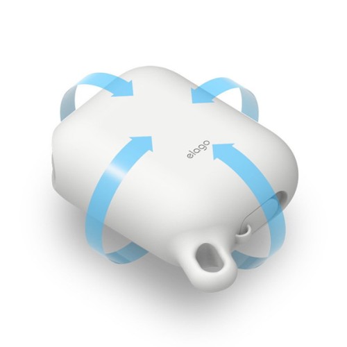 Чехол Elago Waterproof Hang case для AirPods 1/2, Nightglow Blue
