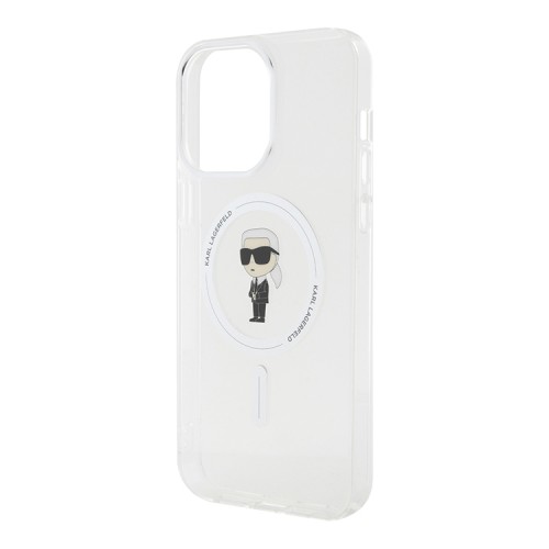 Lagerfeld для iPhone 14 Pro чехол PC/TPU NFT Karl Ikonik Hard Transparent (MagSafe)