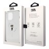 Lagerfeld для iPhone 14 Pro чехол PC/TPU NFT Karl Ikonik Hard Transparent (MagSafe)