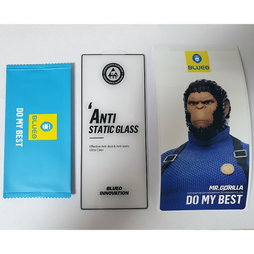 BlueO стекло для Galaxy Z Fold 6, Silk Full cover Anti-Static Black (с рамкой, антистатик)