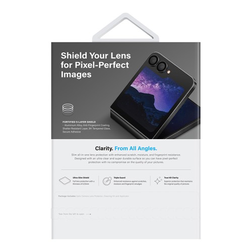 Uniq стекло для Galaxy Z Flip 6 OPTIX Camera Lens protector Aluminium Black