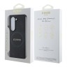 Guess для Galaxy Z Fold 6 чехол PU Saffiano кожа Peony Metal logo Black (Magnetic QI2)
