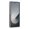 Guess для Galaxy Z Fold 6 чехол PU Saffiano кожа Peony Metal logo Black (Magnetic QI2)