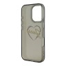 Guess для iPhone 16 Pro чехол PC/TPU Heart Black