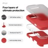 Elago для iPhone 16 Pro Max чехол Soft silicone (Liquid) Red