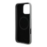 BMW для iPhone 16 Pro Max чехол Signature PU Full Wrapped Metal logo & Camera Hard Grey (MagSafe)