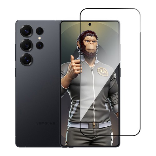 BlueO стекло для Galaxy S25 Ultra, Silk Full cover Anti-Static Black (эконом. упаковка)