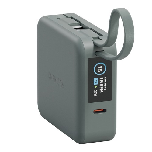 Energea АКБ MagPac MINI Plus, 10000W Magnetic wireless 15W +С 20W +2 C cables and Display Sage