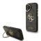 Guess для iPhone 16 чехол PU 4G Big metal logo and Camera Stand Hard Black