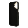 Guess для iPhone 16 чехол PU 4G Big metal logo and Camera Stand Hard Black