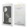 Guess для iPhone 16 чехол PU 4G Big metal logo and Camera Stand Hard Black