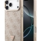 Guess для iPhone 17 Pro Max чехол PU 4G Triangle Diamond metal logo Gold camera Hard Pink (MagSafe)