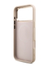 Guess для iPhone 17 Pro Max чехол PU 4G Triangle Diamond metal logo Gold camera Hard Pink (MagSafe)