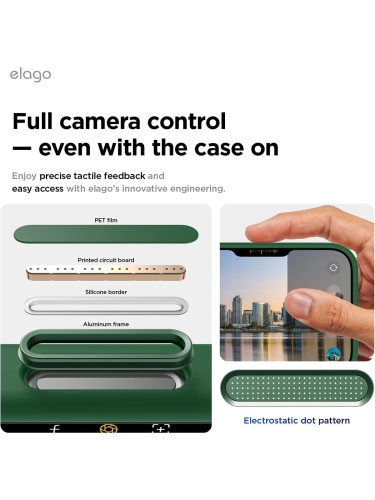 Elago для iPhone 17 Pro чехол Magnetic Silicone Alpine Green (MagSafe)