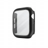 Чехол со стеклом Uniq Nautic 9H glass Water-resistant IP68 для Apple Watch 44 мм, черный
