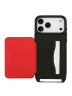 Karl Lagerfeld для iPhone 17 Pro чехол Crossbody cardslot PU Saffiano RSG Hard Black