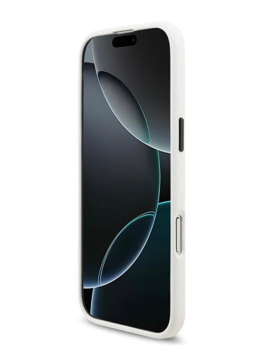Karl Lagerfeld для iPhone Air чехол Liquid silicone NFT Choupette Metal Cam Hard White (MagSafe)
