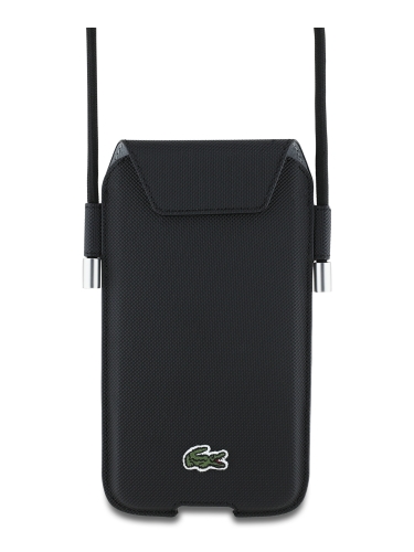 Lacoste для смартфонов чехол Crossbody Phone Sleeve PVC Iconic Petit Pique Navy (XL, Pro Max) +Cord