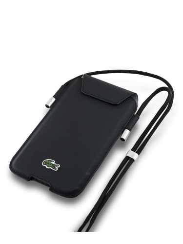 Lacoste для смартфонов чехол Crossbody Phone Sleeve PVC Iconic Petit Pique Navy (XL, Pro Max) +Cord