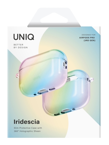 Uniq для Airpods Pro 3 чехол Iridescia (holographic) Holo Quartz