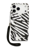 Karl Lagerfeld для iPhone 17 Pro Max чехол IML Zebra Hard + Nylon Hand cord Black
