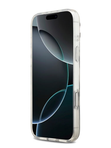 Karl Lagerfeld для iPhone 17 Pro Max чехол IML Zebra Hard + Nylon Hand cord Black