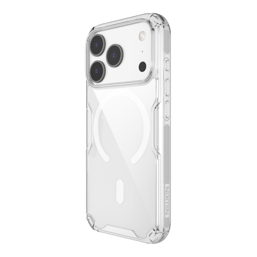 Nillkin для iPhone 17 Pro Max чехол Nature TPU Pro Magnetic White (прозрачный)