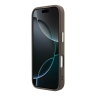Guess для iPhone 17 Pro чехол PU with Perforated 4G logo Metal camera Brown (MagSafe)