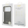 Guess для iPhone 17 Pro чехол PU with Perforated 4G logo Metal camera Brown (MagSafe)