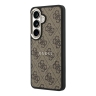 Guess для Galaxy S26 чехол PU 4G Classic metal logo &Camera Hard Brown (MagSafe)