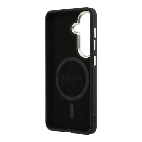 Guess для Galaxy S26 чехол PU 4G Classic metal logo &Camera Hard Brown (MagSafe)