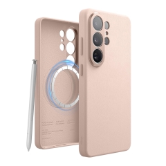 Elago для Galaxy S26 Ultra чехол Magnetic PU Leather Lovely Pink (MagSafe)