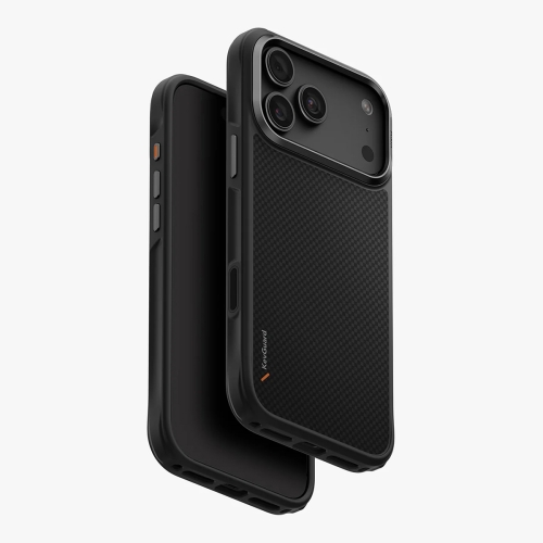 Uniq для iPhone 18 Pro Max/17 Pro Max чехол KEVA Kevlar Carbon Black (MagSafe)