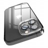 Чехол Elago HYBRID для iPhone 14 Pro, прозрачный/серый