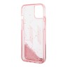 Чехол Karl Lagerfeld Liquid glitter Big KL logo Hard для iPhone 14, розовый