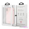 Чехол Guess Silicone Hard для iPhone XR, Light Pink