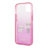 Чехол Lagerfeld Karl & Choupette Hard Gradient для iPhone 13, розовая рамка
