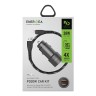 Автомобильное зарядное EnergEA Alu Drive PD20+ Kit USB-C PD/USB QC3.0 + кабель Nyloflex USB-A/Lightning (1.5 м)
