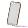 Чехол Deppa Gel Plus матовый для iPhone 7 Plus/8 Plus, золотая рамка