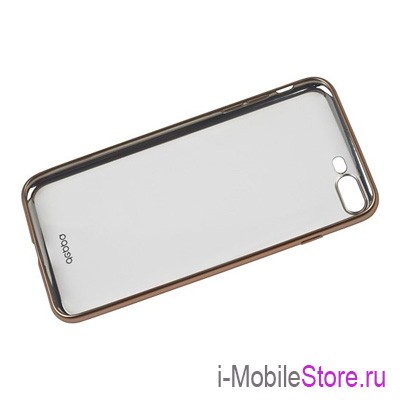 Чехол Deppa Gel Plus матовый для iPhone 7 Plus/8 Plus, золотая рамка