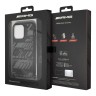 Чехол AMG Liquid silicone Expressive graphic Hard +Strap для iPhone 14 Pro Max, черный