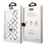 Karl Lagerfeld для iPhone 15 Pro чехол PC/TPU Monogram NFT Choupette Hard Transparent