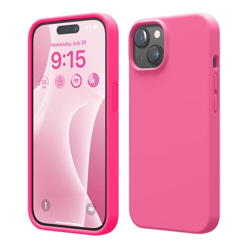 Elago для iPhone 15 чехол Soft silicone (Liquid) Ice Red