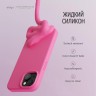 Elago для iPhone 15 чехол Soft silicone (Liquid) Ice Red