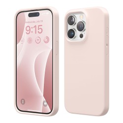 Elago для iPhone 15 Pro Max чехол Soft silicone (Liquid) Lovely Pink