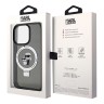 Lagerfeld для iPhone 14 Pro Max чехол PC/TPU + Ring stand NFT Karl & Choupette Hard Black (MagSafe)