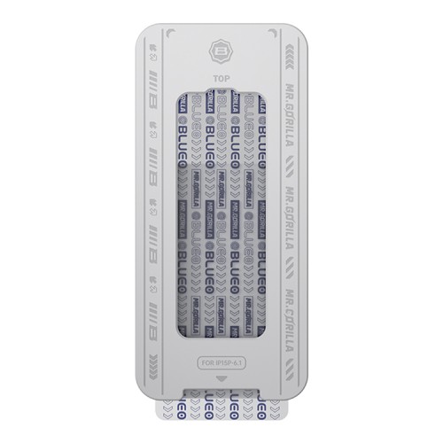 BlueO стекло для iPhone 16 Pro, Large arc Anti-Dust Anti-Stat Black (защита динамика) +installerPro